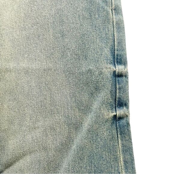 NWT Cider High Waist Wide Leg Carpenter Jeans Light Grunge Wash Size Medium NEW - Picture 10 of 16